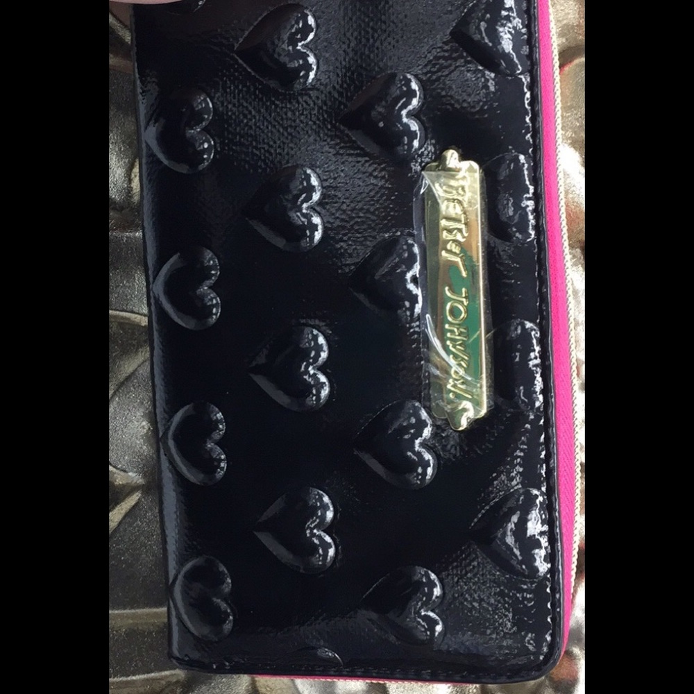 Black Heart Betsey Johnson Wallet